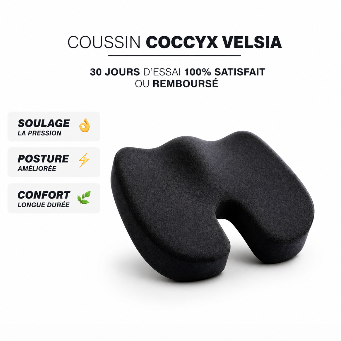 Coussin Ergonomique Coccyx – Soulagement Immédiat