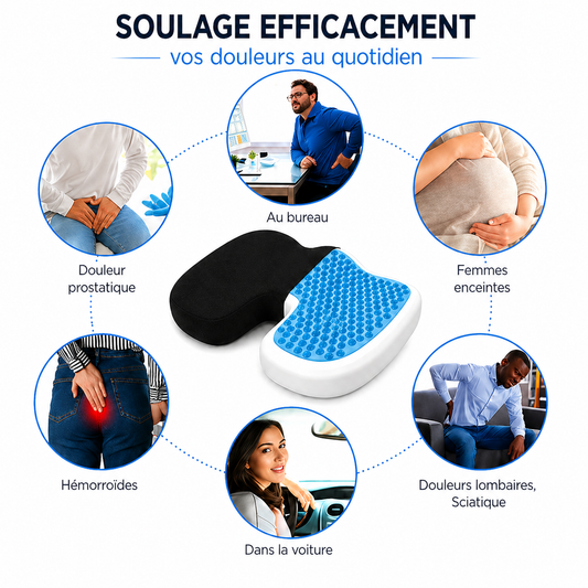 Coussin Ergonomique Coccyx – Soulagement Immédiat